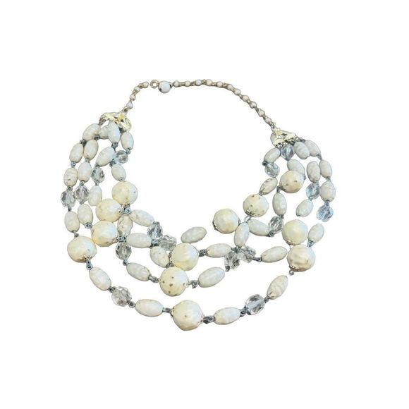 Necklace 4 straps stone for sale - Picture 1 of 9